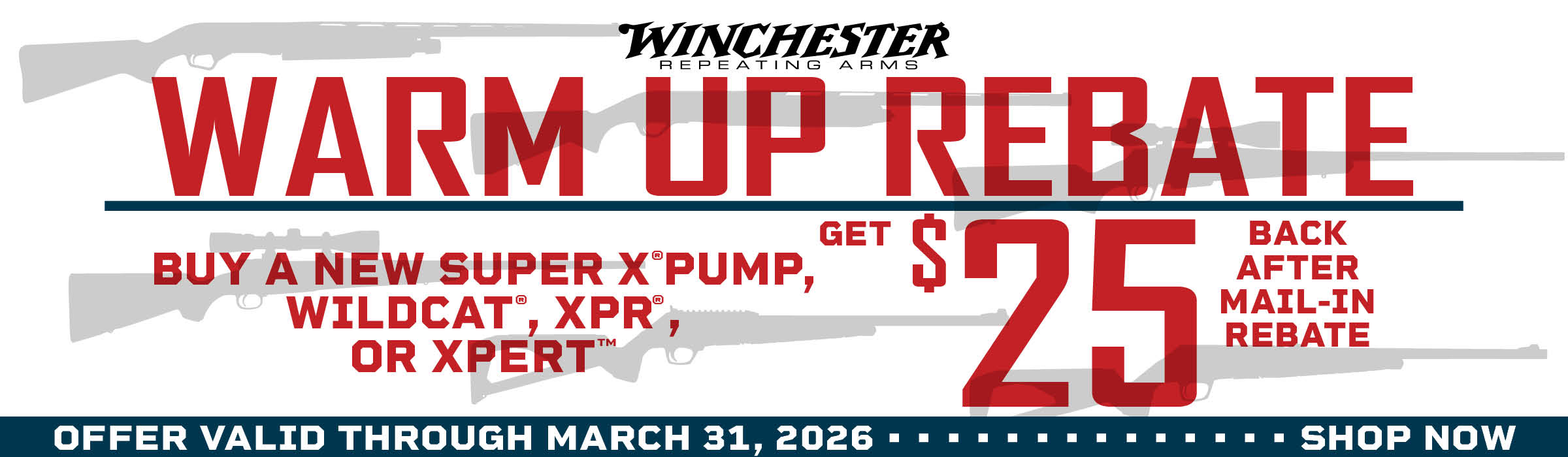 Winchester 2026 Warm Up Rebate